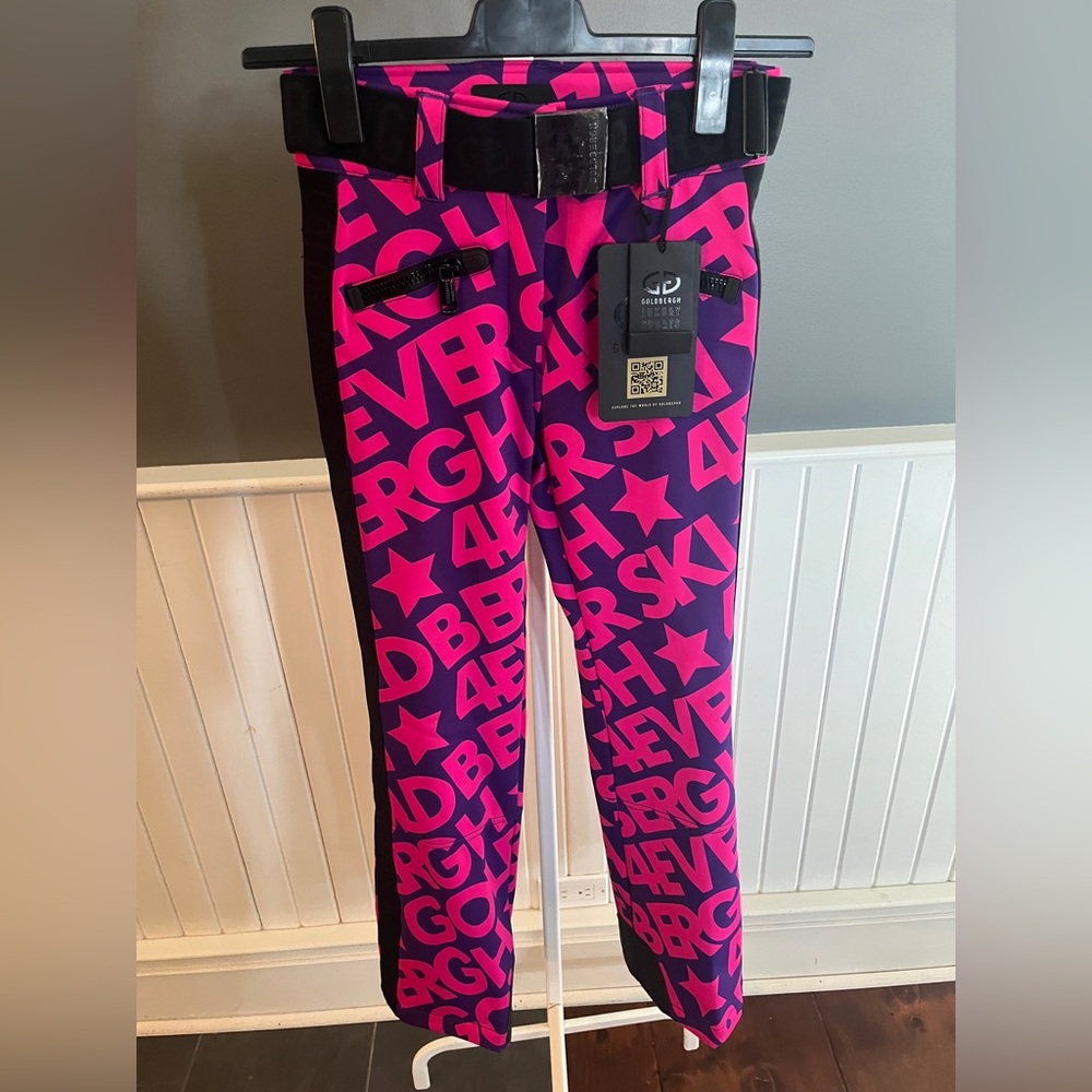 Goldbergh Women’s Pink and Purple Graphic Ski Pants